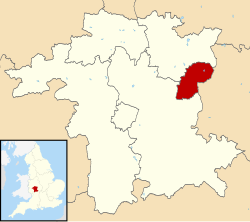 Redditch UK locator map